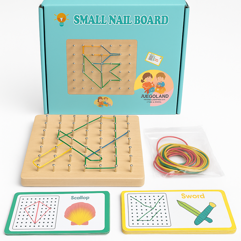 Mini tablero de clavos didáctico