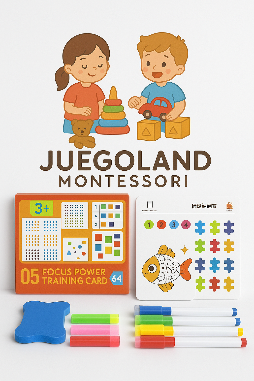 Tarjetas Montessori de Concentración y Memoria